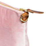 Everyday Velvet Clutch- Rose Quartz