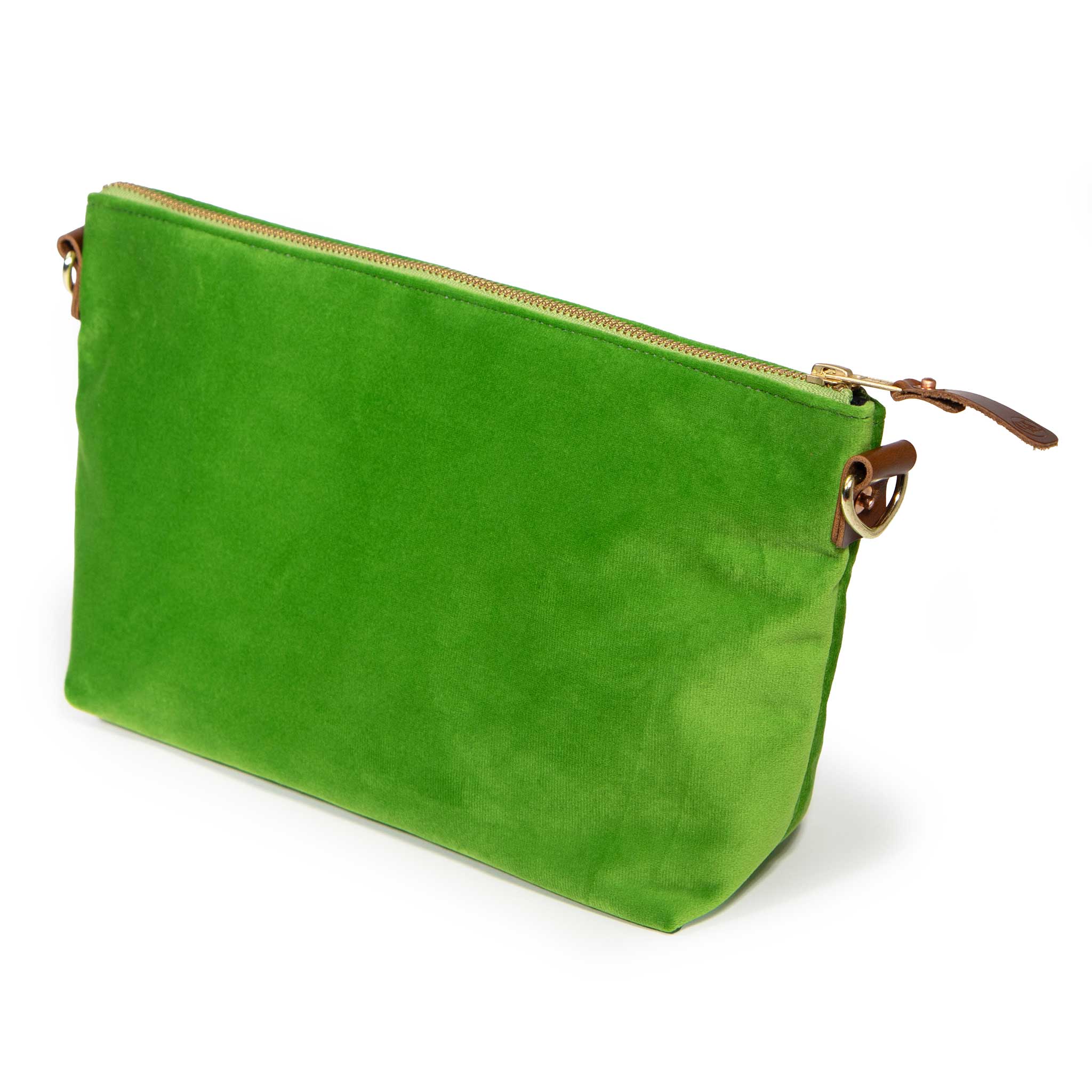 Everyday Velvet Clutch- Fern