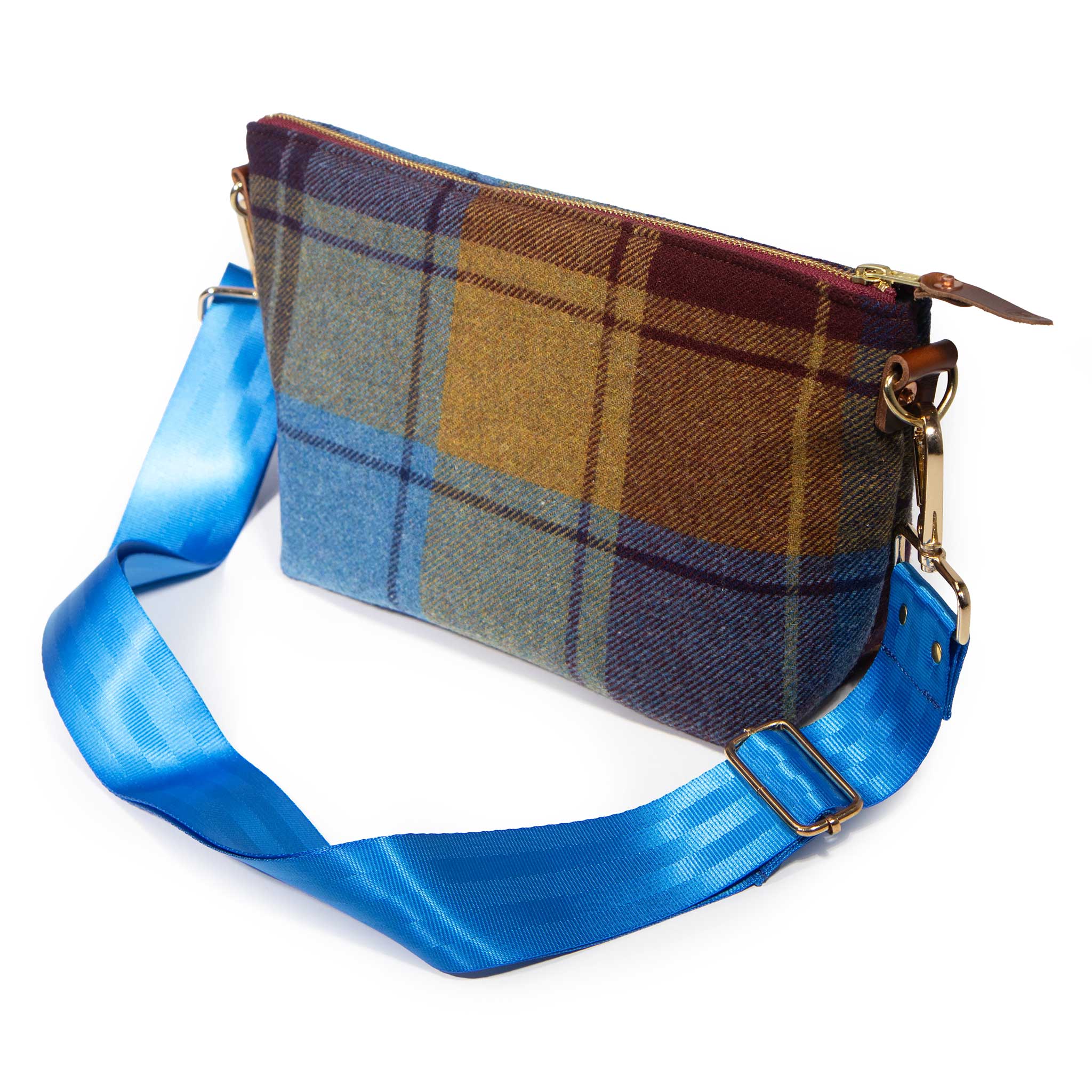 Everyday Wool Clutch- Sunset Check