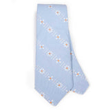 Midsummer Floral Necktie- Sky