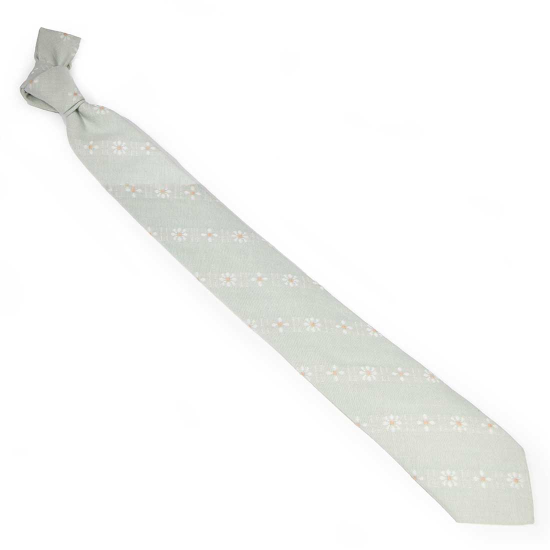 Midsummer Floral Necktie- Pistachio