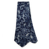 Dark Indigo Paisley Necktie