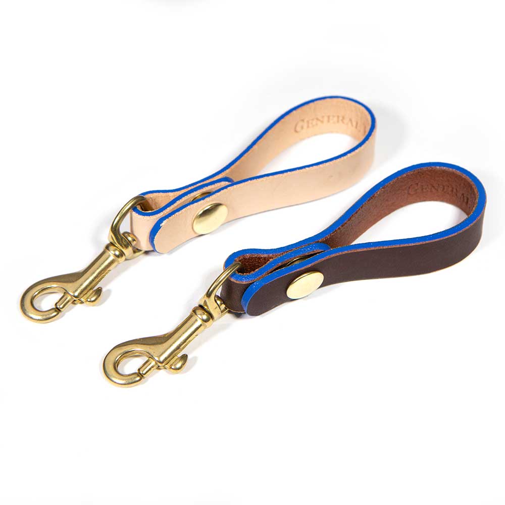 Signature Keychain- Mahogany & Blonde Leather