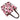 Midcentury Style Floral Portfolio Tote-Pink