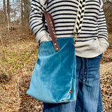 Velvet Nomad Tote- Ocean