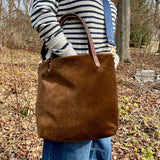 Velvet Nomad Tote- Walnut