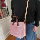 Blonde Leather Cross Body Strap