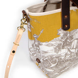 Blonde Leather Cross Body Strap