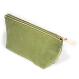 Velvet Travel Clutch-Green Apple