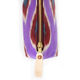 Violet Flame Ikat Travel Clutch