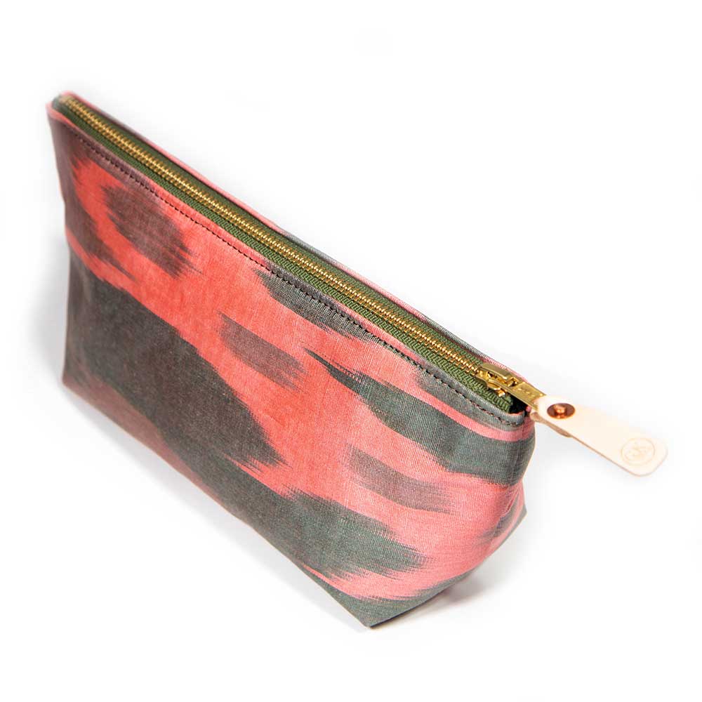 Watermelon Ikat Travel Clutch