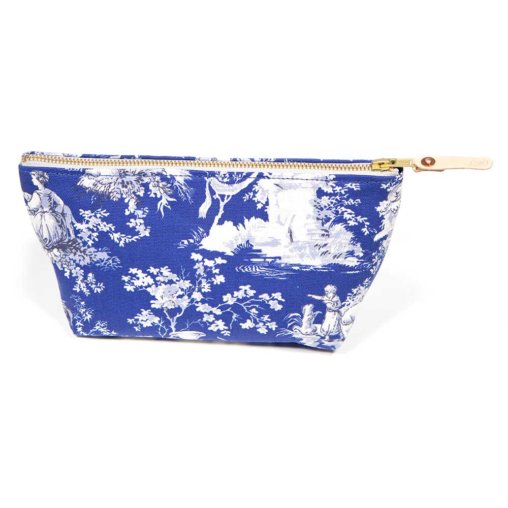 Sapphire Toile Travel Clutch