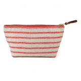 Sailor Stripe Linen Travel Clutch