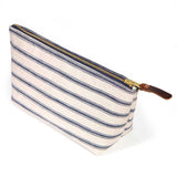 Seaside Linen Stripe Travel Clutch