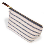 Seaside Linen Stripe Travel Clutch