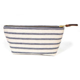 Seaside Linen Stripe Travel Clutch