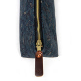 Dark Indigo Paisley Travel Clutch