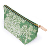 Emerald Toile Travel Clutch