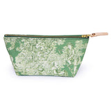 Emerald Toile Travel Clutch