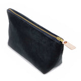 Velvet Travel Clutch-Petrol