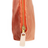 Velvet Travel Clutch-Papaya