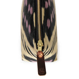 Maize & Lilac Ikat Travel Clutch