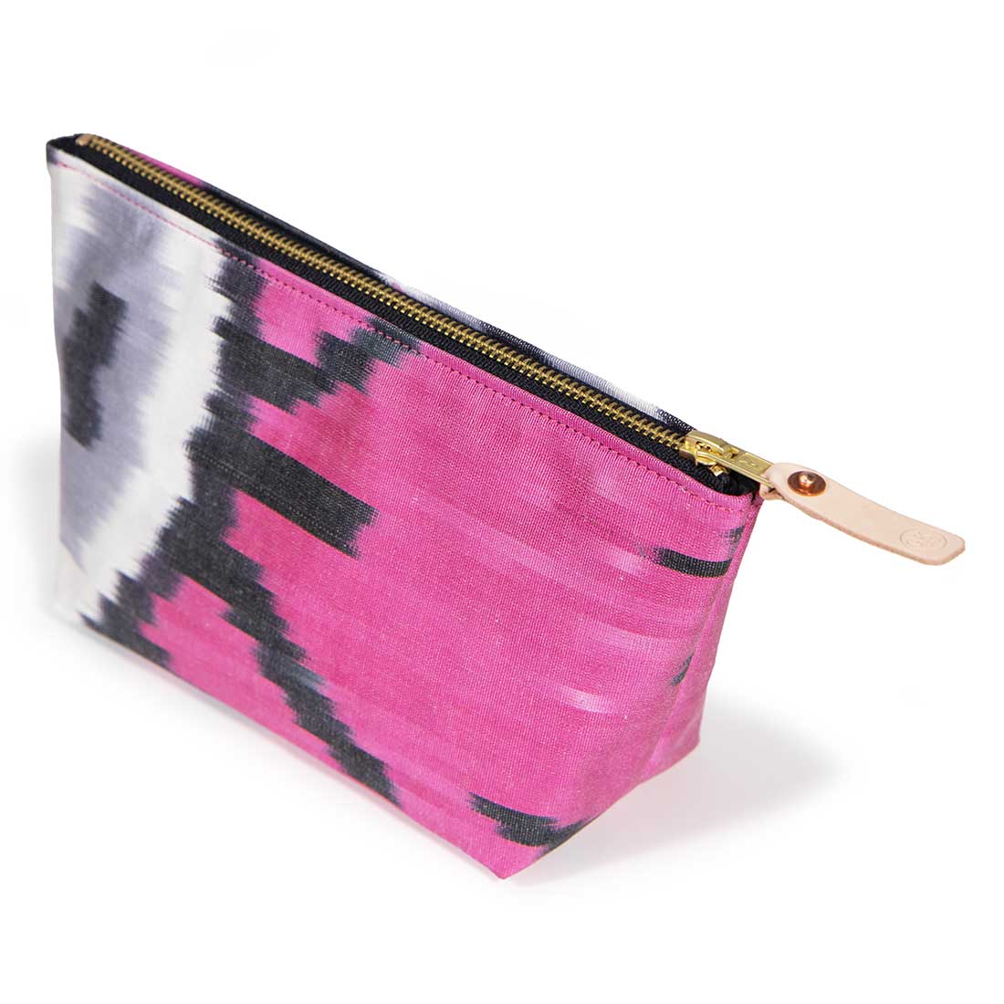 Desert Silk Ikat Travel Clutch