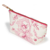 French Rose Toile Travel Clutch