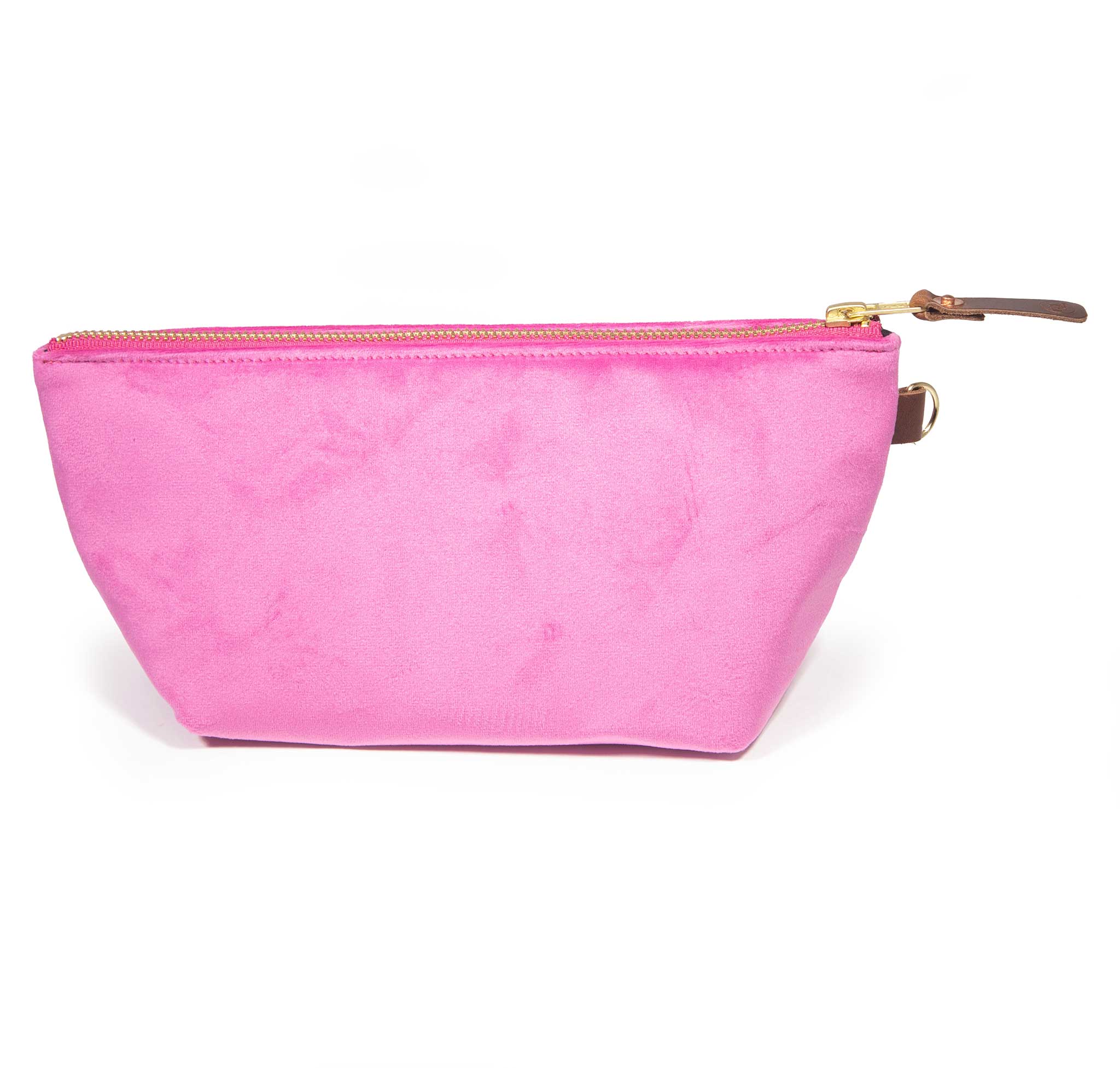 Velvet Travel Clutch -Rosy Glow