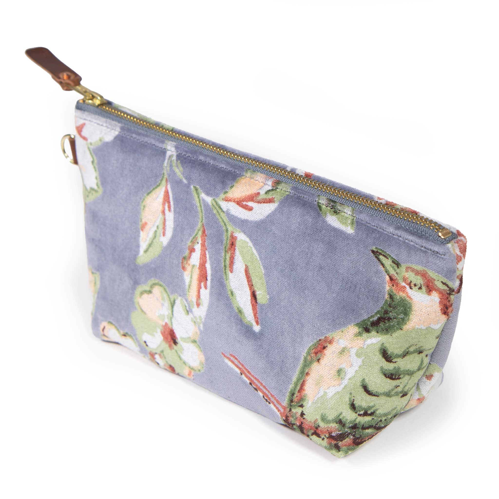 Luxe Velvet Travel Clutch - Aviary
