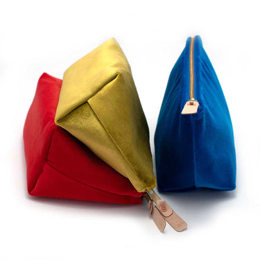 General Knot & Co. Handbags, Wallets & Cases One Size / Yellow/Green Lightning Bolt Velvet Travel Clutch