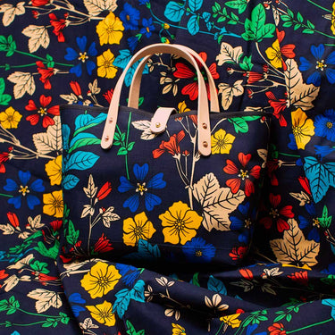General Knot & Co. Bags One Size / Multi Art House Garden African Wax Print All Day Mini Tote