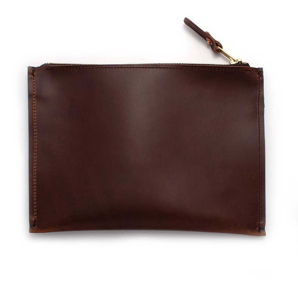 General Knot & Co. Apparel & Accessories 9" x 6.5" / Waxy Brown All-Purpose Leather Pouch- Waxy Brown