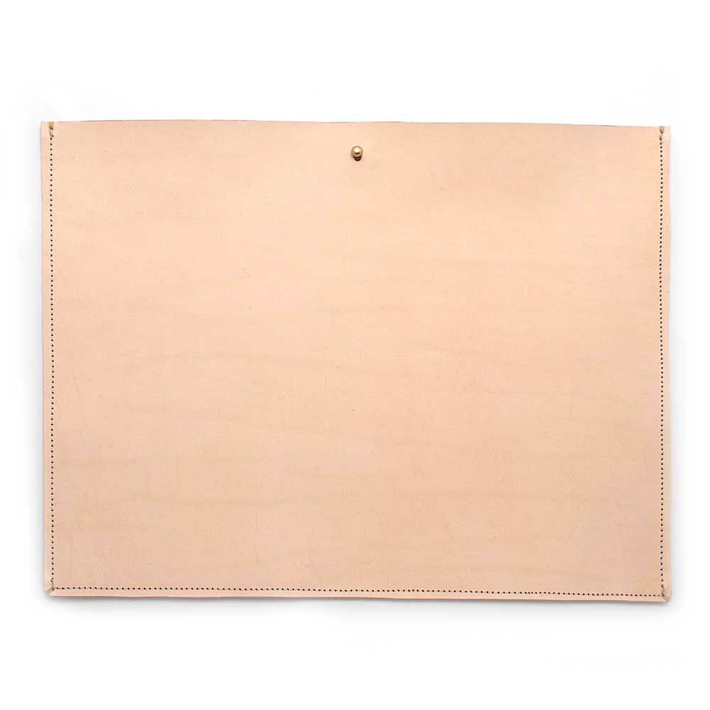General Knot & Co. Apparel & Accessories 15 1/4" W x 12" H / Blonde Leather Laptop/ Document Sleeve- Blonde