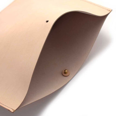 General Knot & Co. Apparel & Accessories 15 1/4" W x 12" H / Blonde Leather Laptop/ Document Sleeve- Blonde