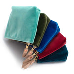 General Knot & Co. Apparel & Accessories 7" W x 5" H x 1.5" D / Blue Velvet Jewel Pouch- Marine