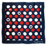 EB Scarves 90 cm x 90 cm / Navy/Red/White / 100% Silk Eaglebrook Silk Scarf
