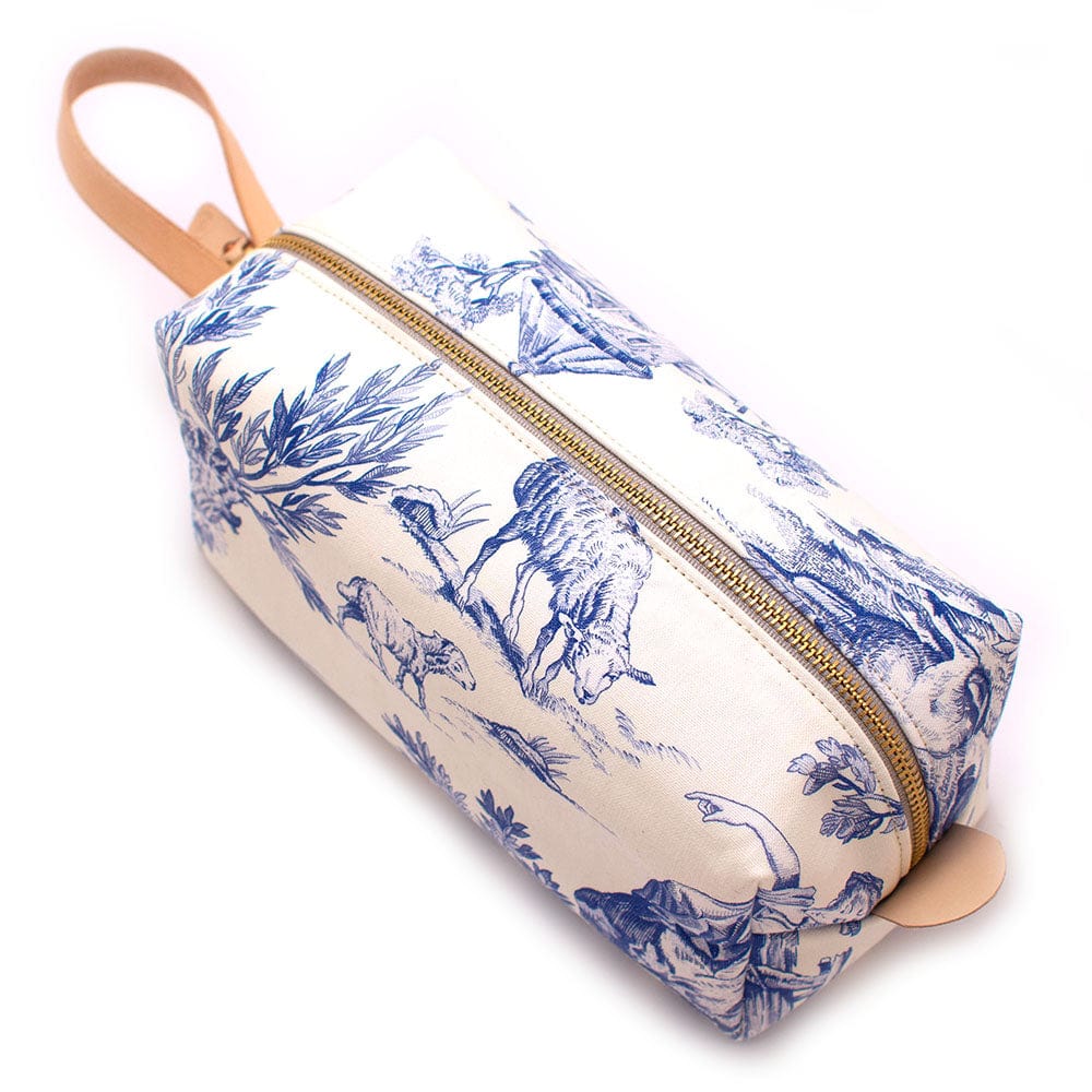 General Knot & Co. Bags One Size / Ivory/Blue Vintage Toile Travel Kit