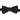 General Knot & Co. 2.5" W-13.5" to 18.5" Adjustable Band / Black Black Butterfly Bow- Available to ship 10/1