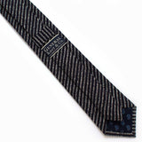 General Knot & Co. Classic Necktie 2 7/8" x 58" 2.9" W x 58" L / Navy Indigo Chalk Stripe Necktie