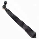 General Knot & Co. Classic Necktie 2 7/8" x 58" 2.9" W x 58" L / Navy Indigo Chalk Stripe Necktie