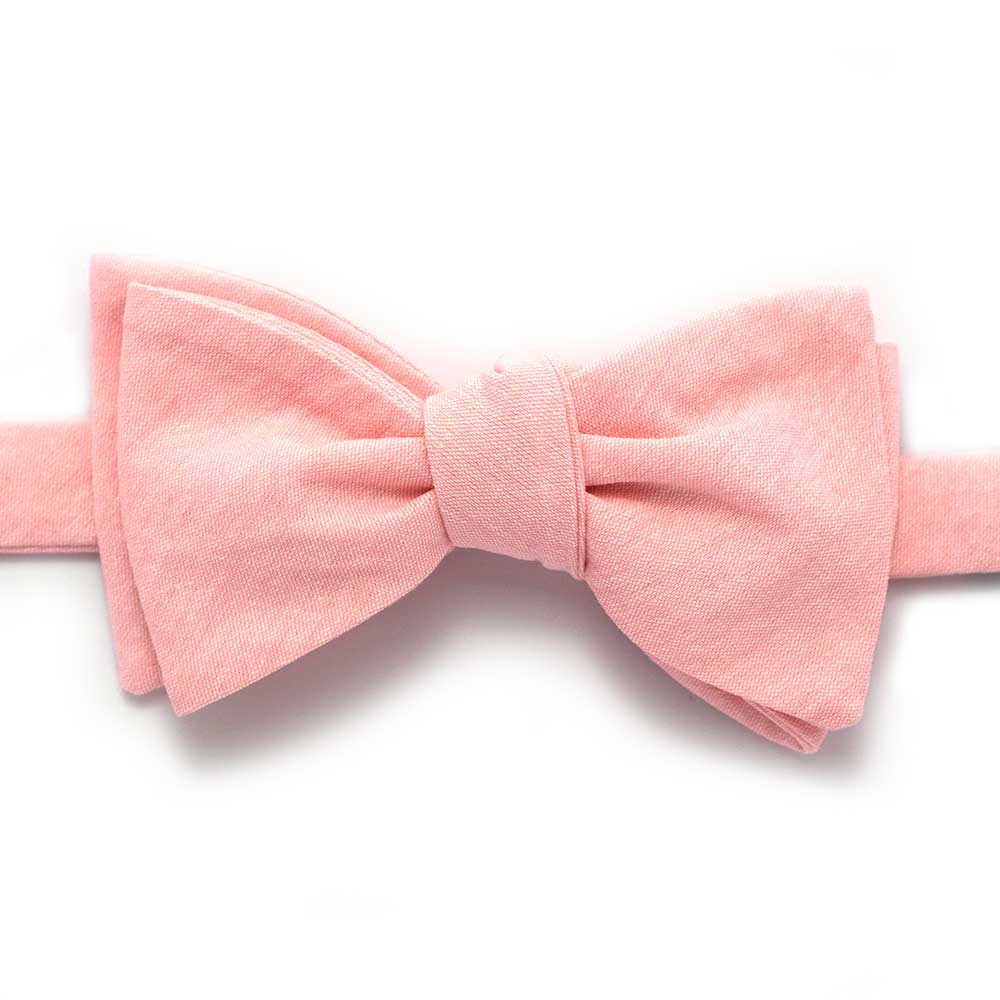 General Knot & Co. Archives 2.5" Width- 13.5" x 18.5" Adjustable Band / Pink Sun Washed Pink Classic Bow