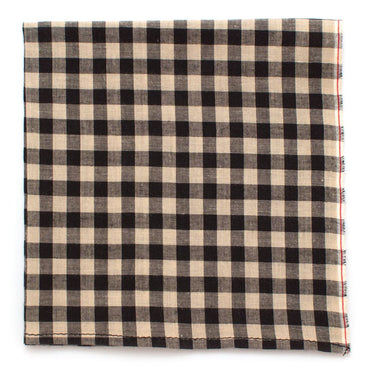 General Knot & Co. Squares 13"x13" One Size / Black/Cream Vintage Country Check Square