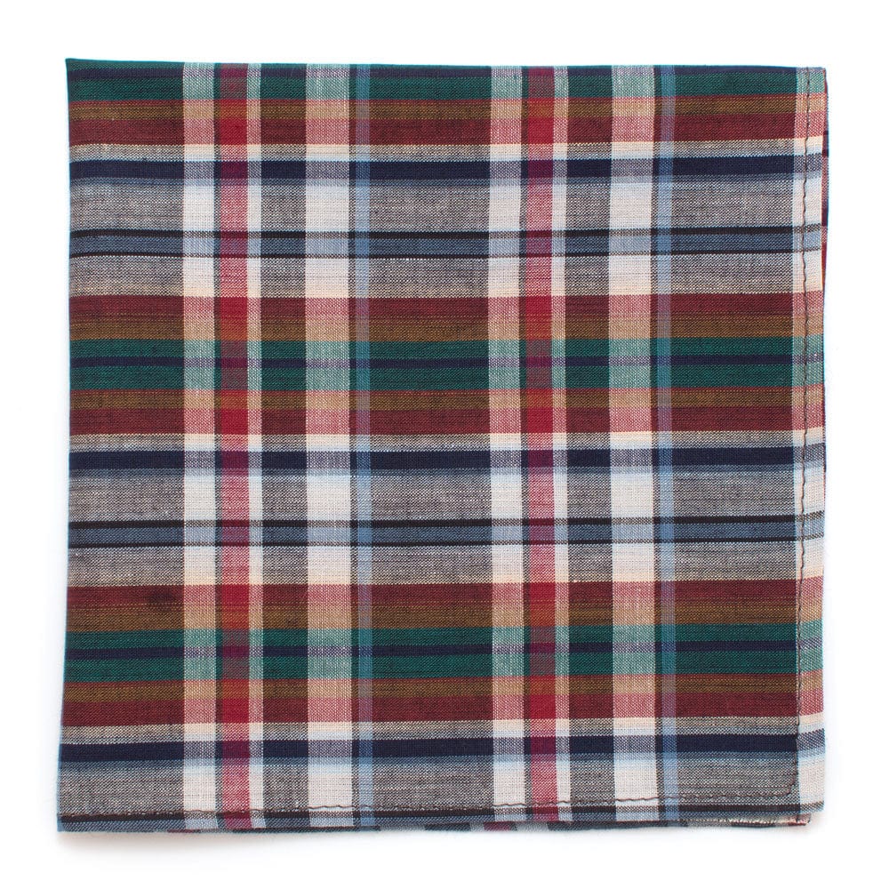 General Knot & Co. Squares 13"x13" / Multi Vintage Richmond Plaid Square