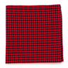 General Knot & Co. Squares 13"x13" 13" x 13" / Red/Black Mini Check Square- Red