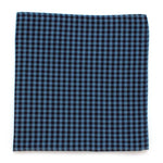 General Knot & Co. Squares 13"x13" 13" x 13" / Blue/Black Mini Check Square-Blue
