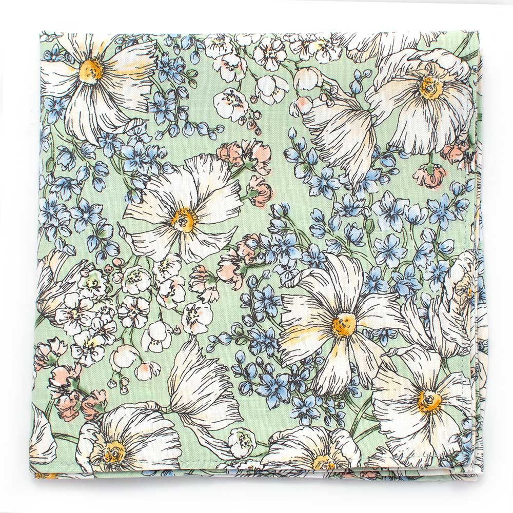 General Knot & Co. Apparel & Accessories 13" x 13" / Multi Meadow Flower Square