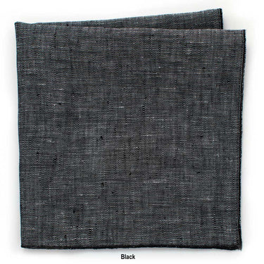 General Knot & Co. Apparel & Accessories 13" x 13" / Black Linen Irish Linen Squares