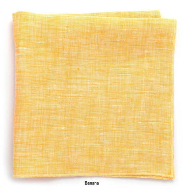 General Knot & Co. Apparel & Accessories 13" x 13" / Banana Linen Irish Linen Squares