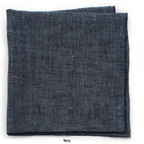 General Knot & Co. Apparel & Accessories 13" x 13" / Navy Linen Irish Linen Squares